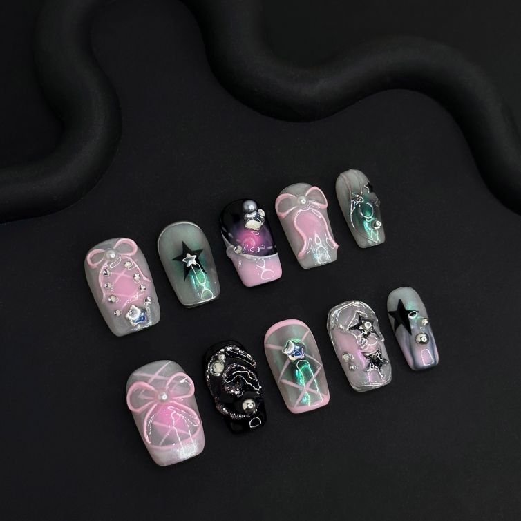 Wujasmine Press on nails Magic Ballet